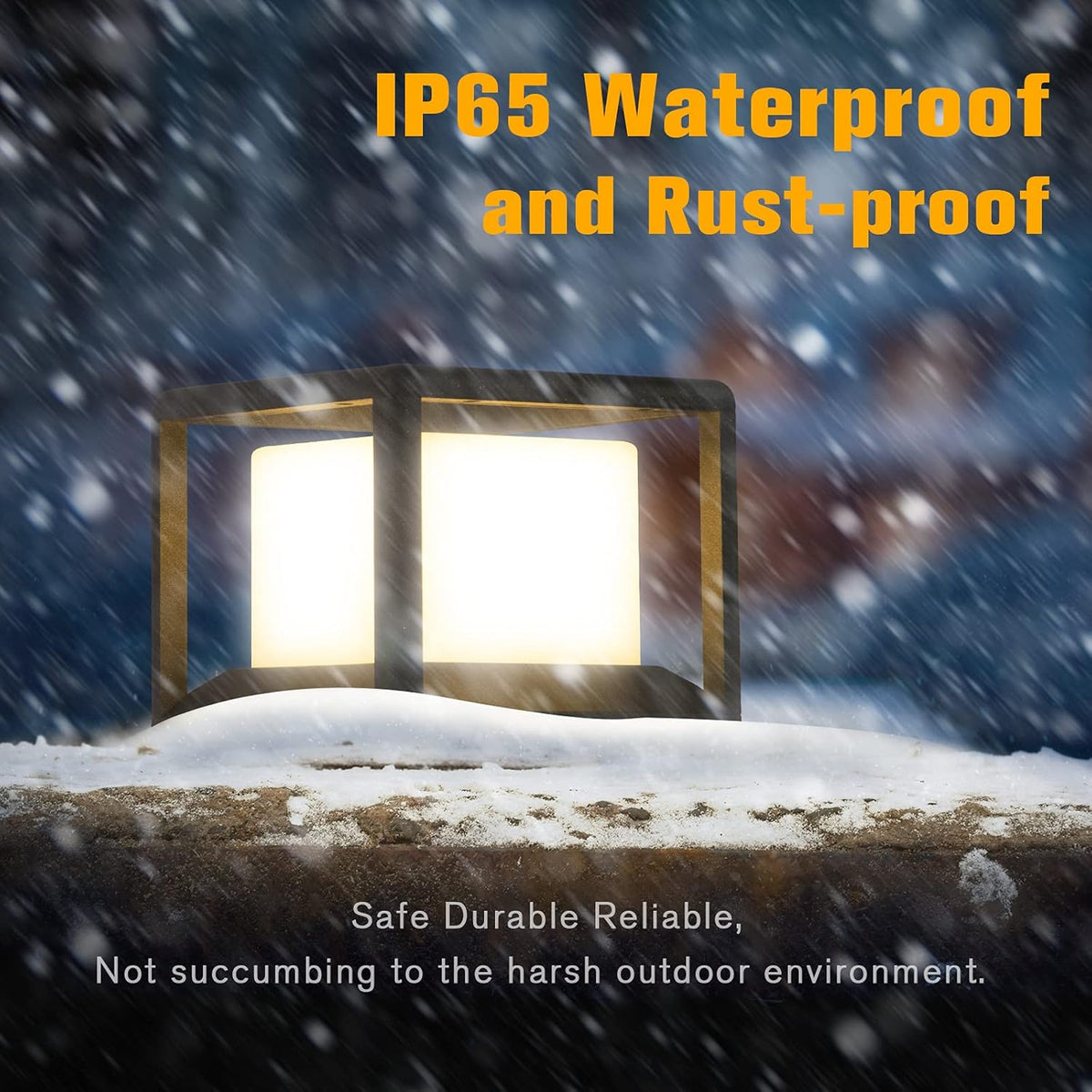 Solar Post Cap Light 3000K IP65 Waterproof F8029