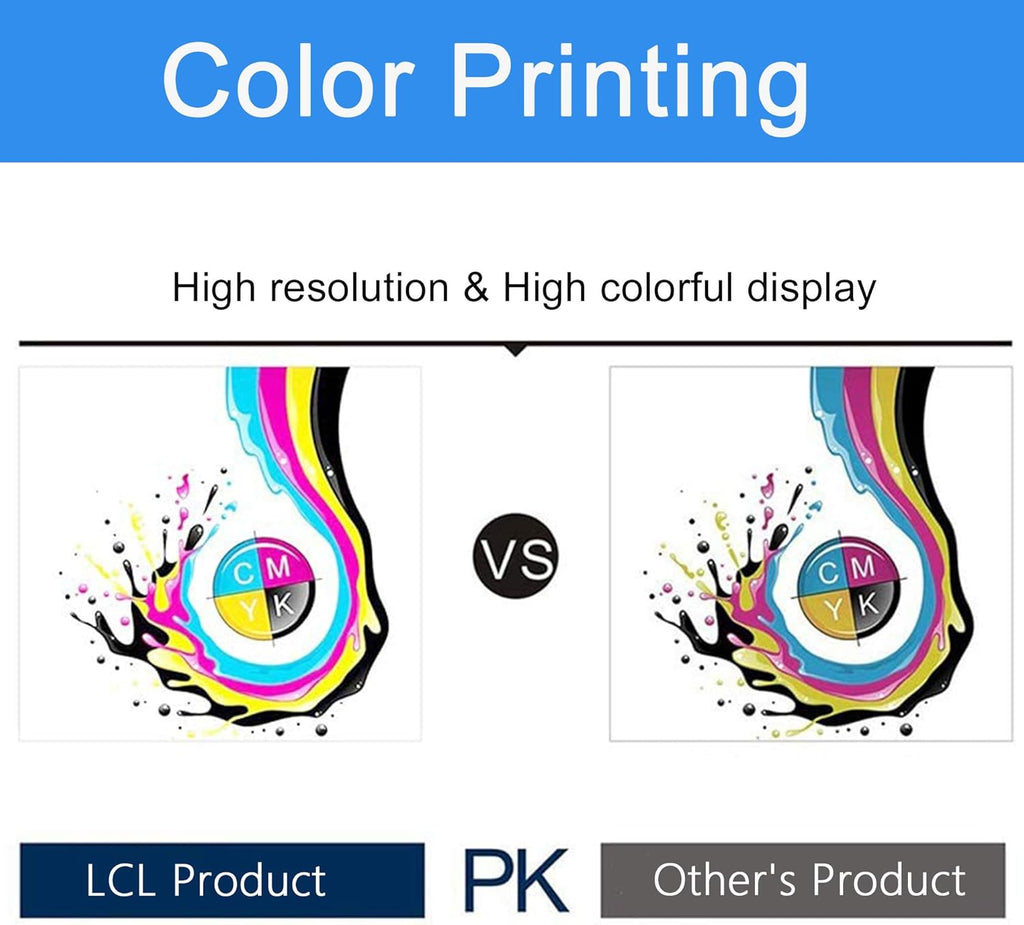 Remanufactured Toner Cartridge Replacement 4-Pack Black Cyan Magenta Yellow I3723