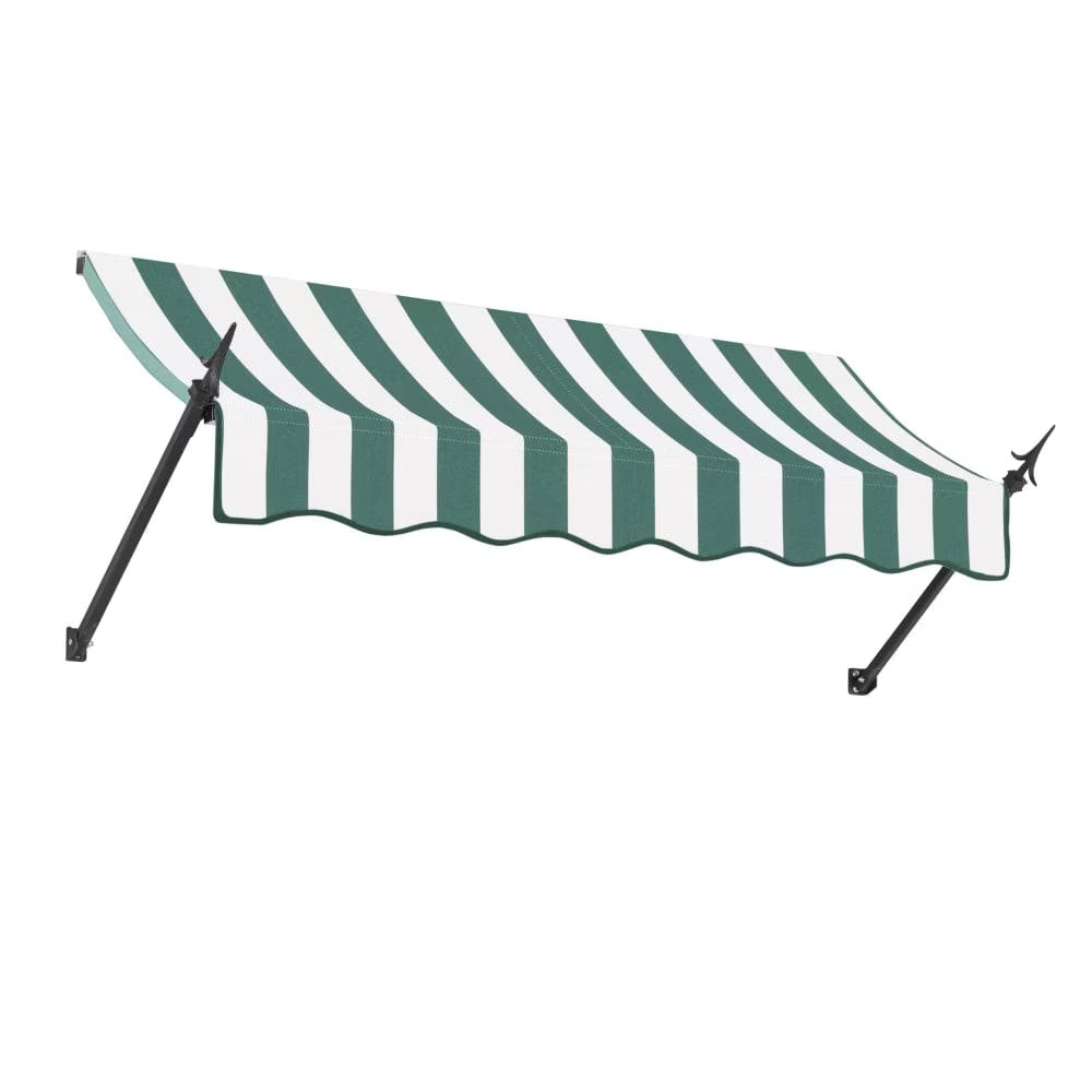 Forest/White Stripe Acrylic Fixed Awning J9720
