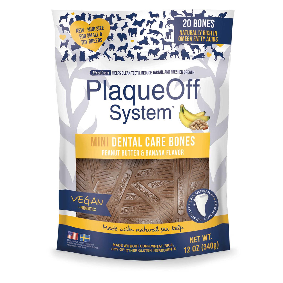 Peanut Butter & Banana Dental Bones G944