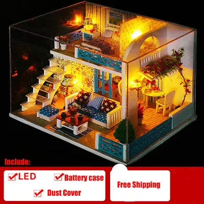 Doll House DIY Miniature Dollhouse Toy Furnitures Z5802