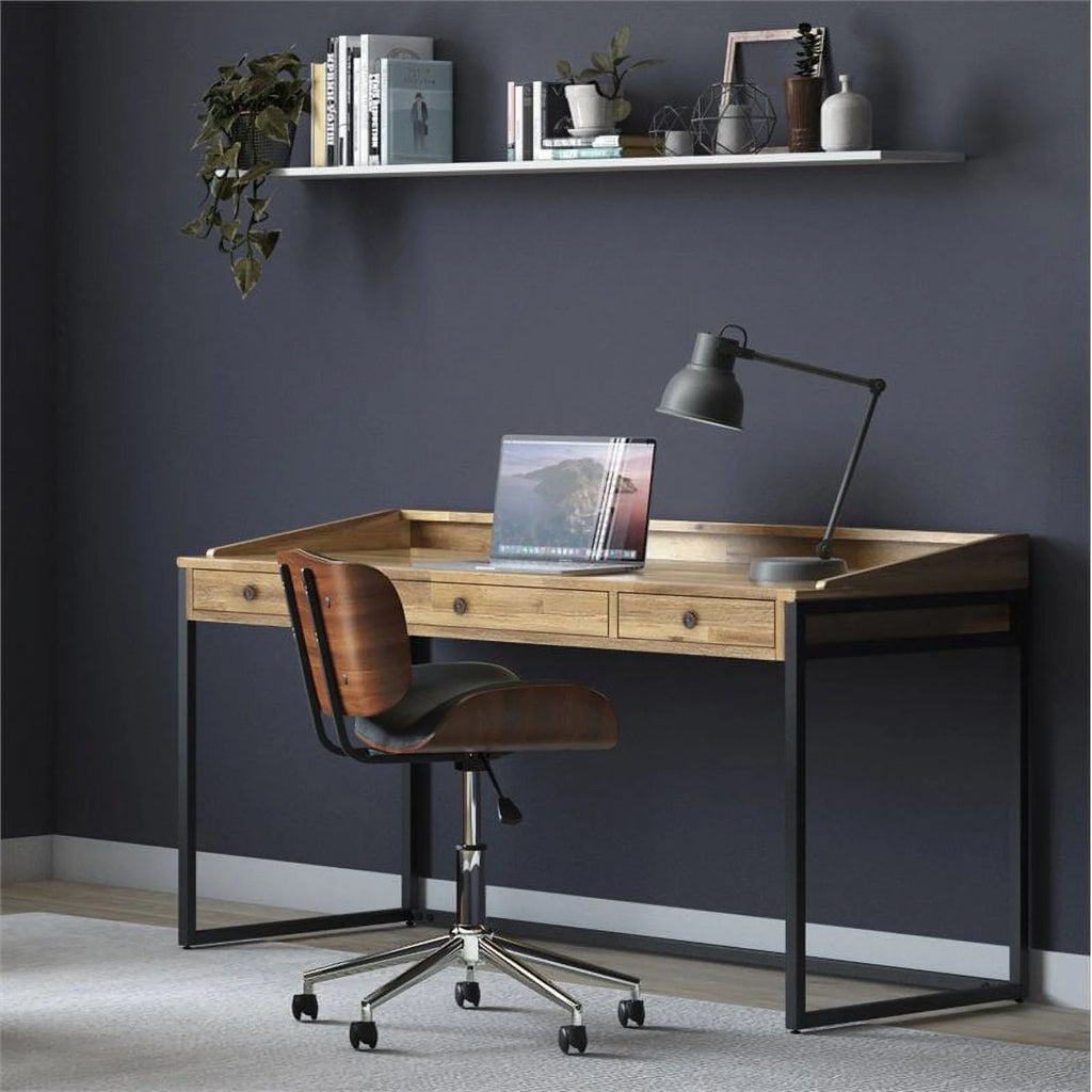 60" Solid Wood Modern Computer Desk F588986