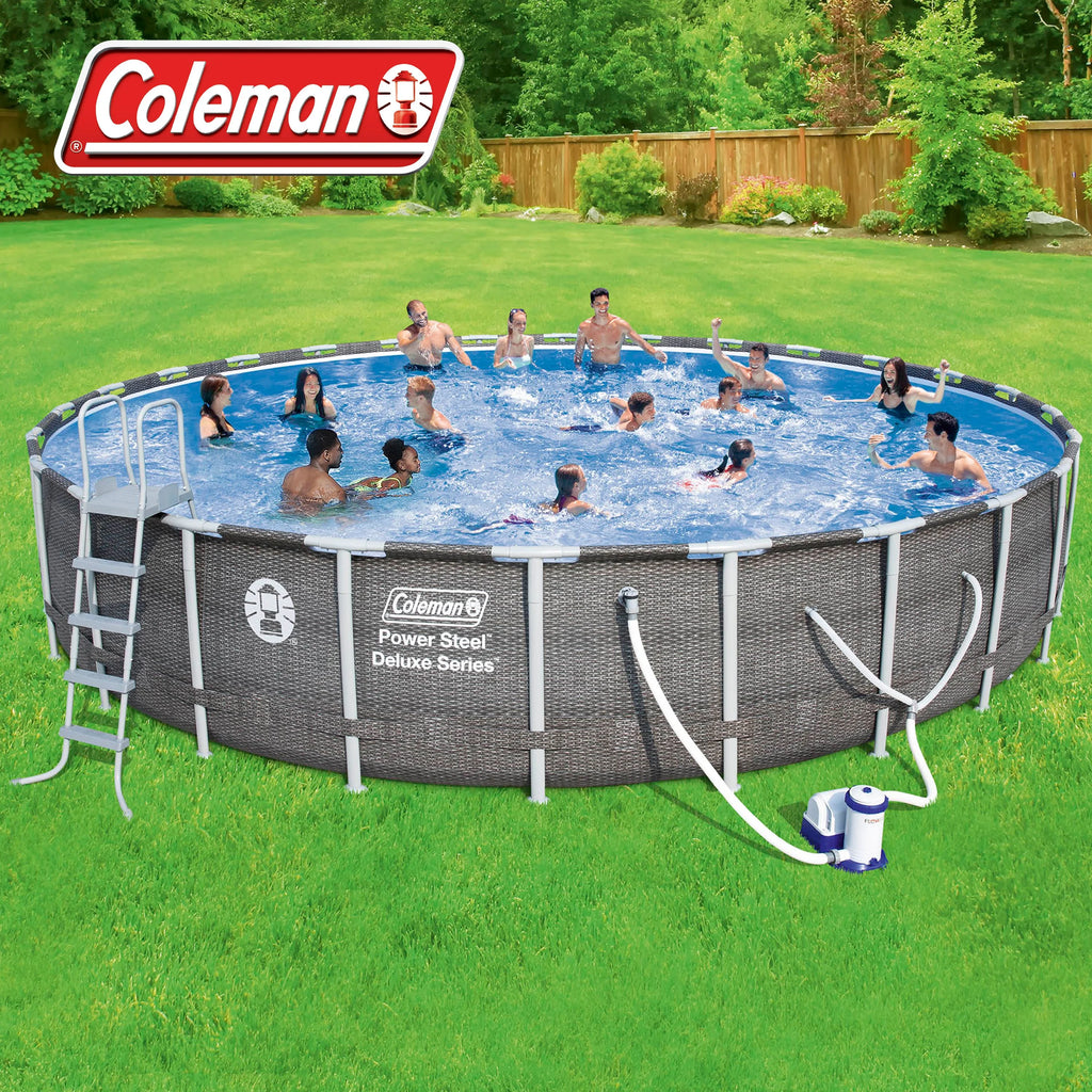 Power Steel Pool Set with Pump, Ladder and Cover P933387