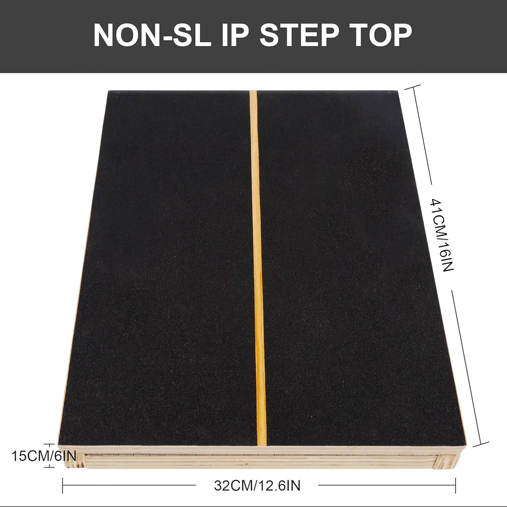 Wooden Slant Board, Adjustable Incline Board, Non-Slip Stretching Board, Pack of 2 F524