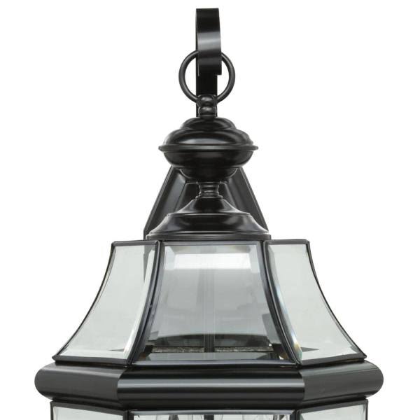 Black Three Light Outdoor Wall Lantern W2065