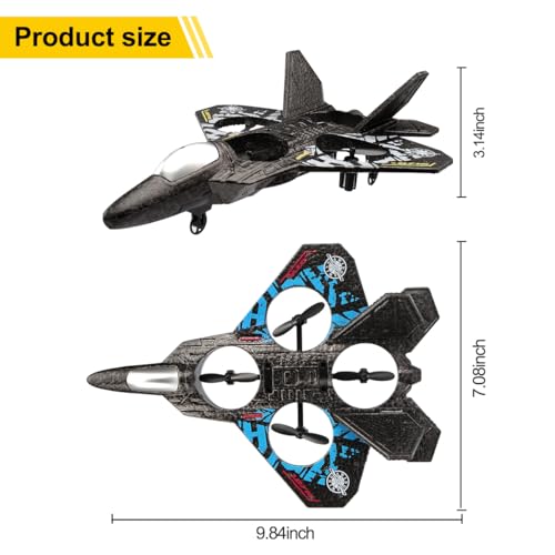 RC Plane Drone Helicopter Quadcopter RTF 2.4GHz Remote Control Airplane Grey E29312