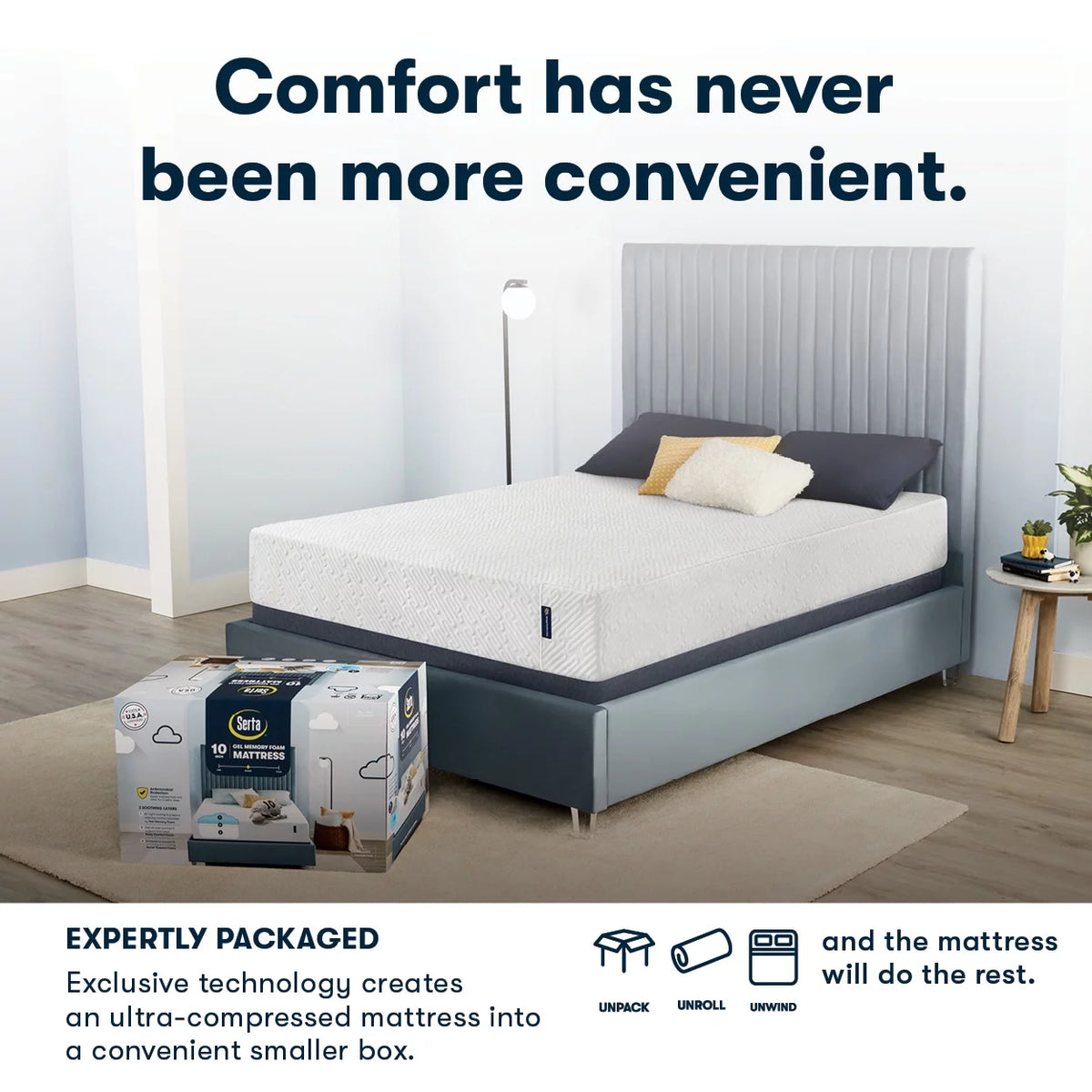 Queen Cooling Gel Memory Foam Mattress V97233