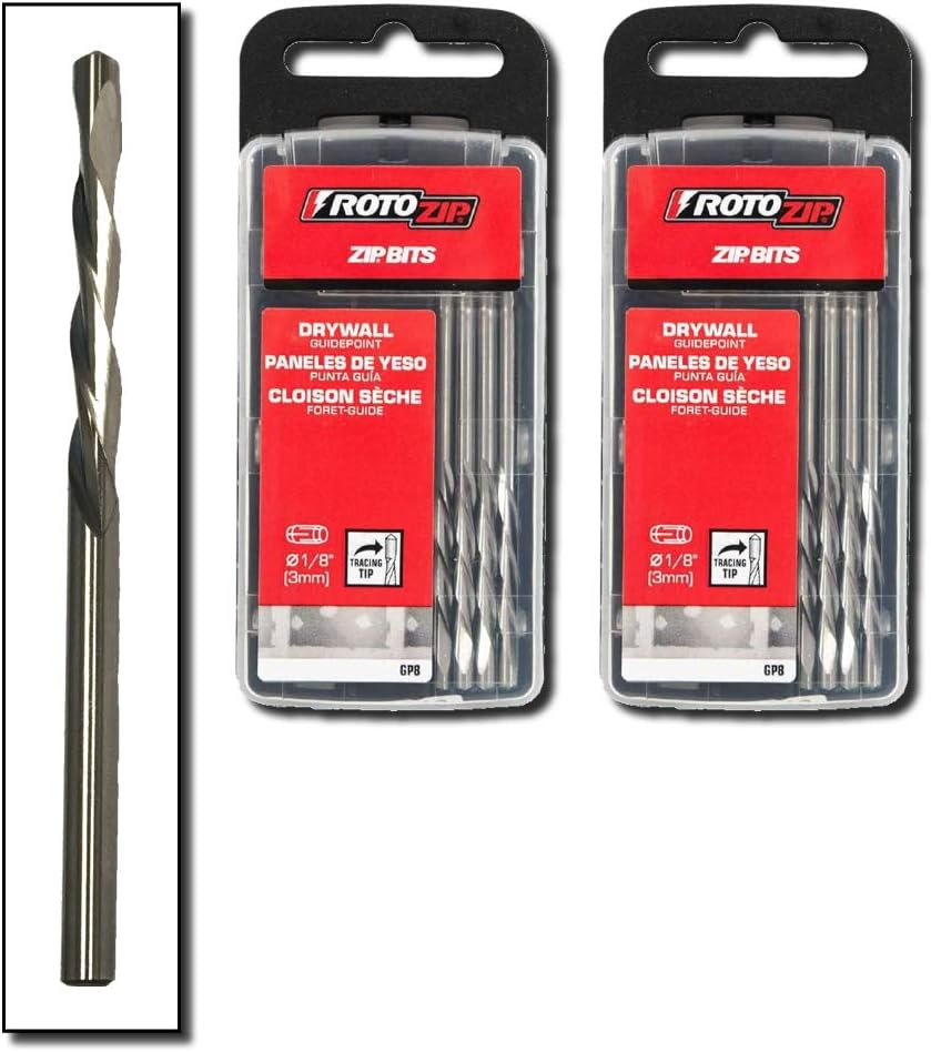 1/8" Guide Point Drywall Router Bits (80-Pack) W962097