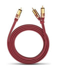 2 x RCA Subwoofer Y-Cable 8 M Crimson L7041