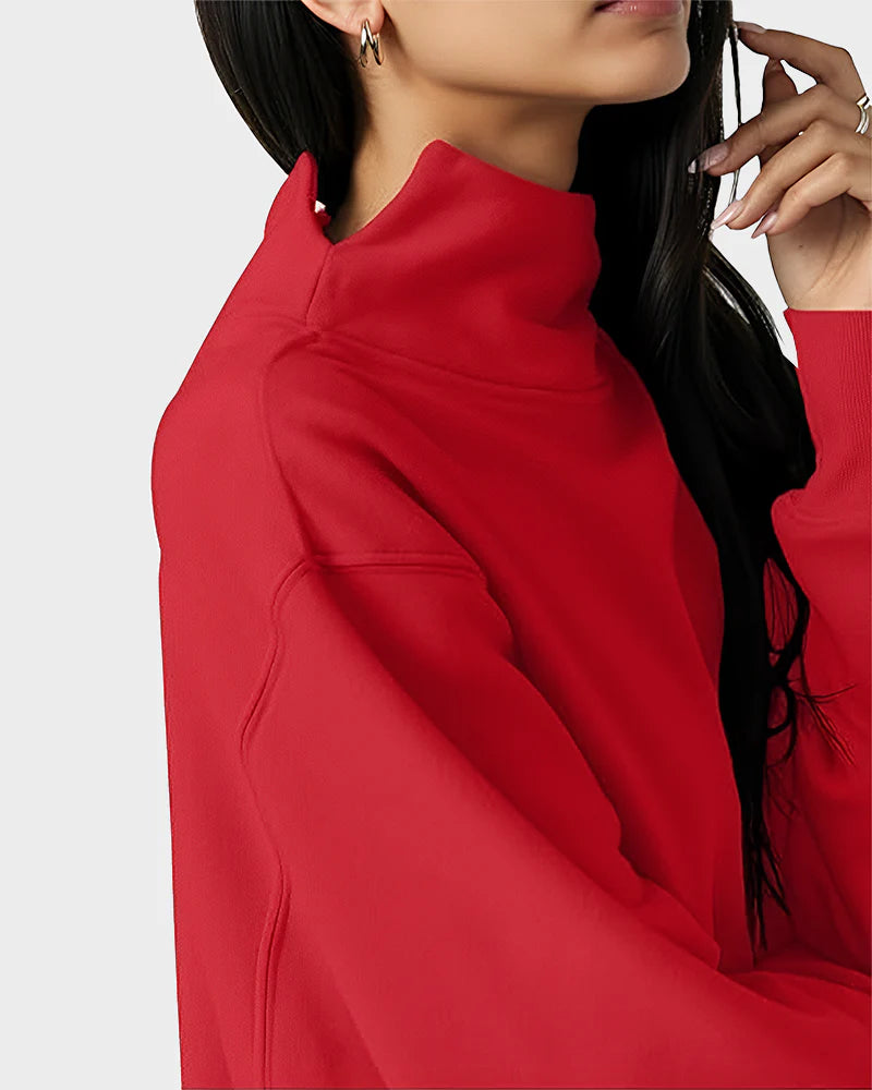 Oversized Turtleneck Sweatshirt Z416