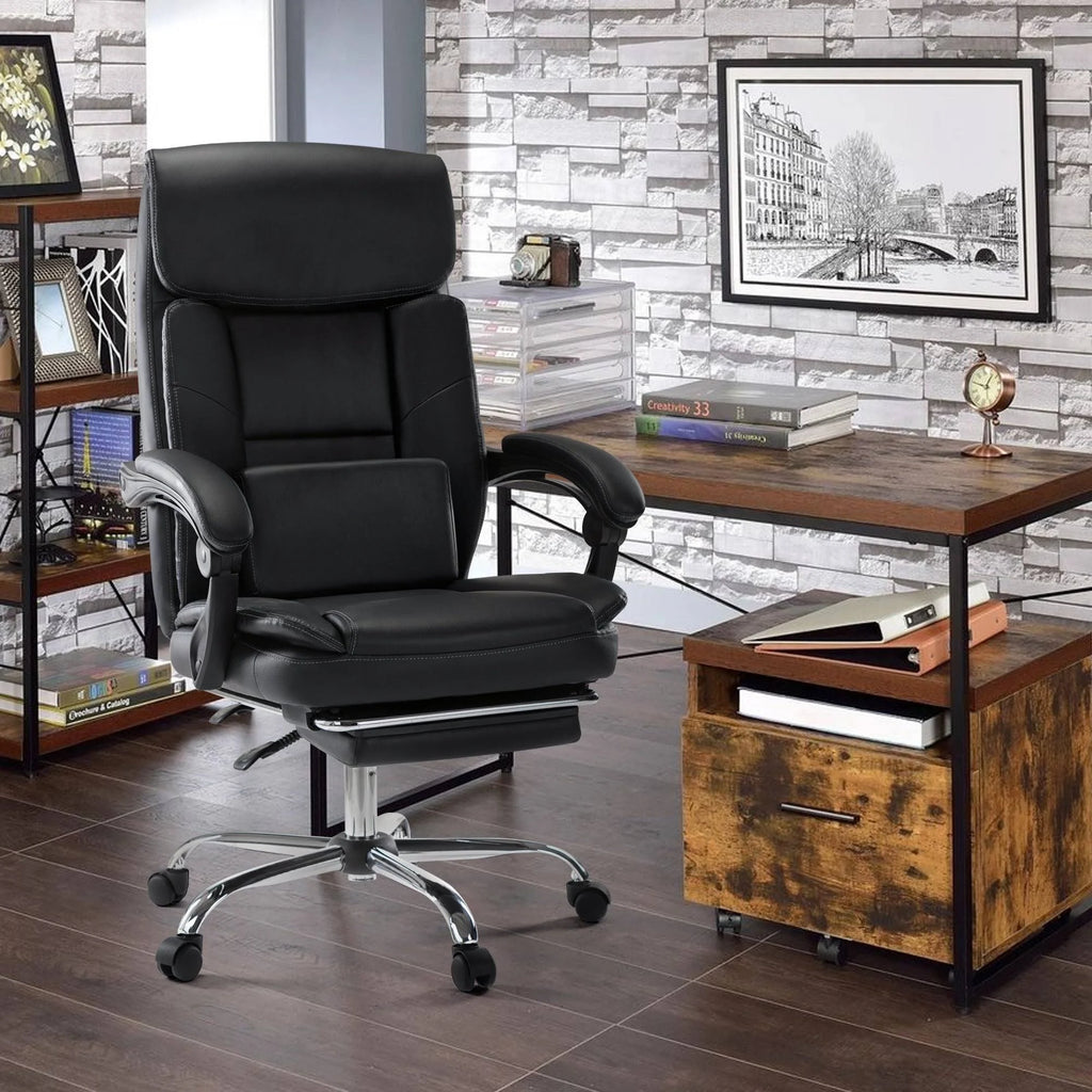 Brown Executive Office Chair with Footrest K8151