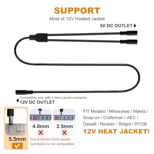 Motorcycle Heated Jacket Adapter Cable K260