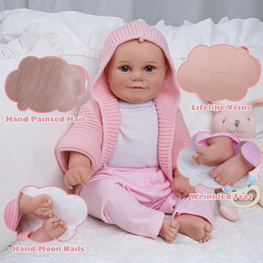 20 Inches Soft Body Realistic Reborn Baby Doll J442