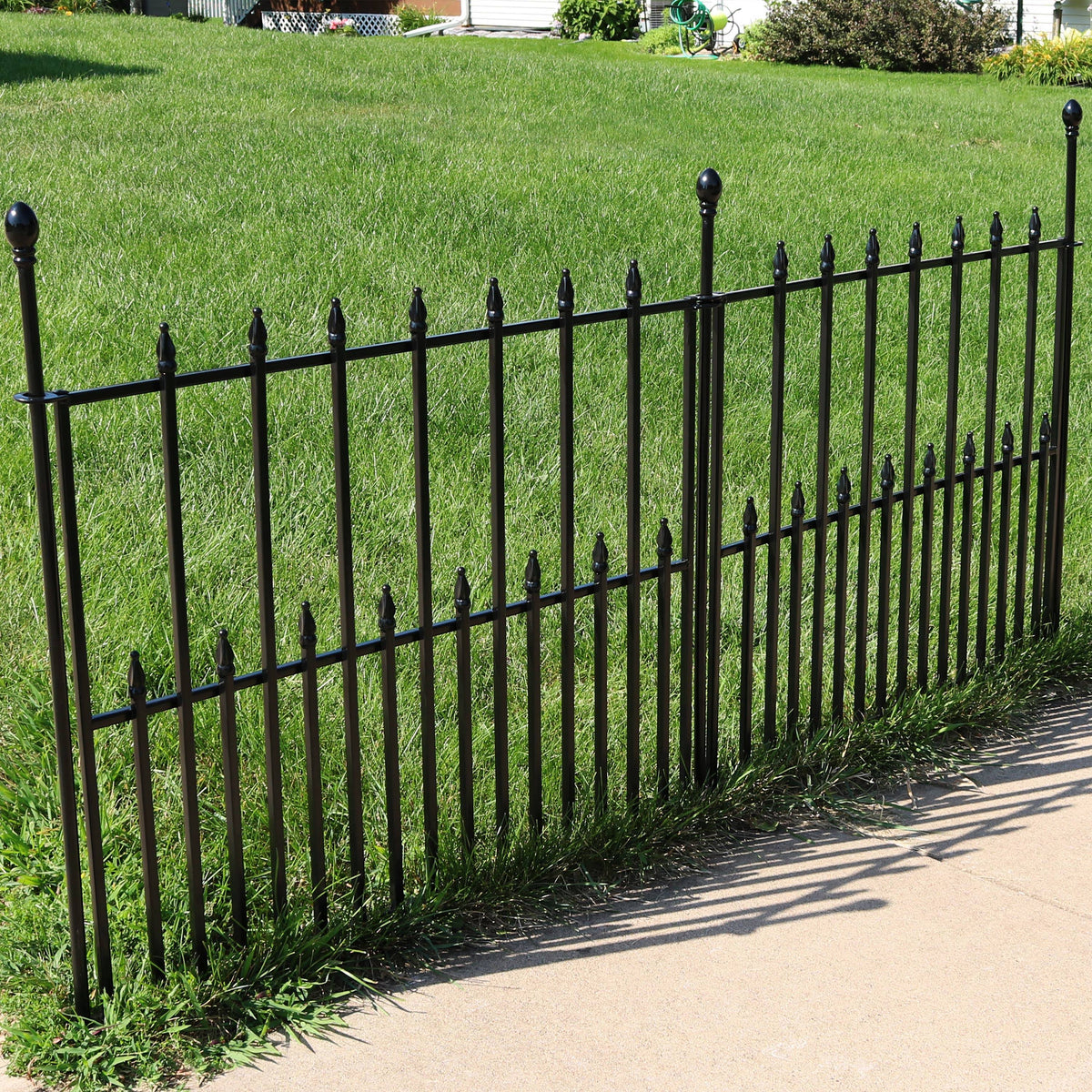 Black Iron Garden Border Fence B1264