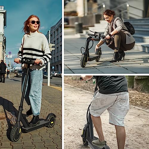 Electric Scooter with 10" Solid Tires, 600W Peak Motor, 20Miles Range, 19Mph Speed L537626