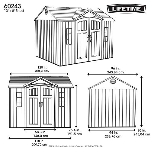 10 x 8 Ft. Outdoor Storage Shed H5020
