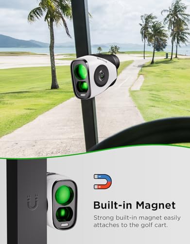 Golf Rangefinder with Slope, 1200Y Laser Range Finder, 7X Magnification, Flag Lock with Vibration, USB-C Rechargeable, Waterproof Z311115
