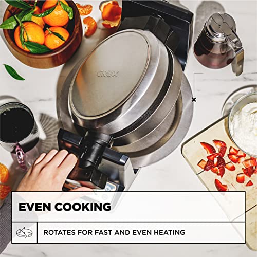 Double Rotating Belgian Waffle Maker with Nonstick Copper Plates A9269