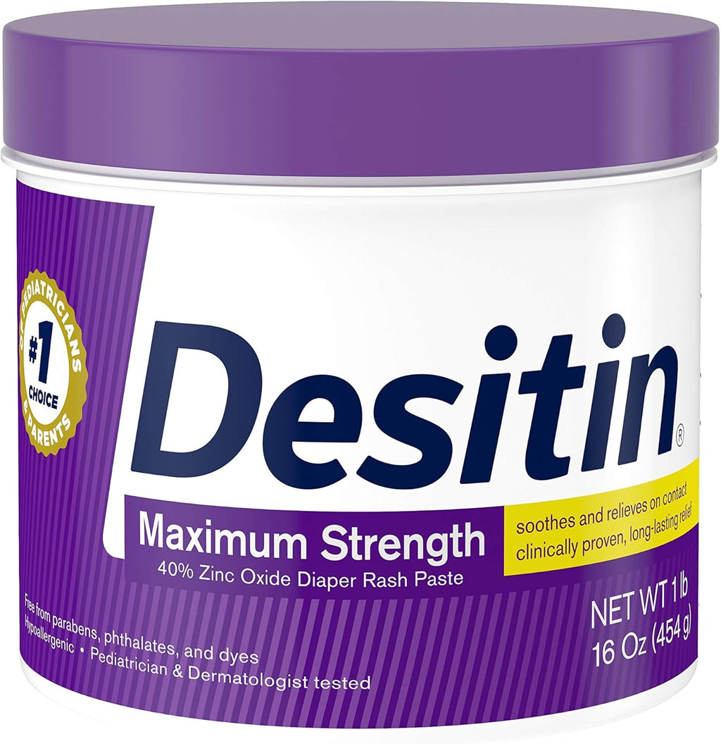 16 oz Maximum Strength Baby Diaper Rash Cream with 40% Zinc Oxide W331