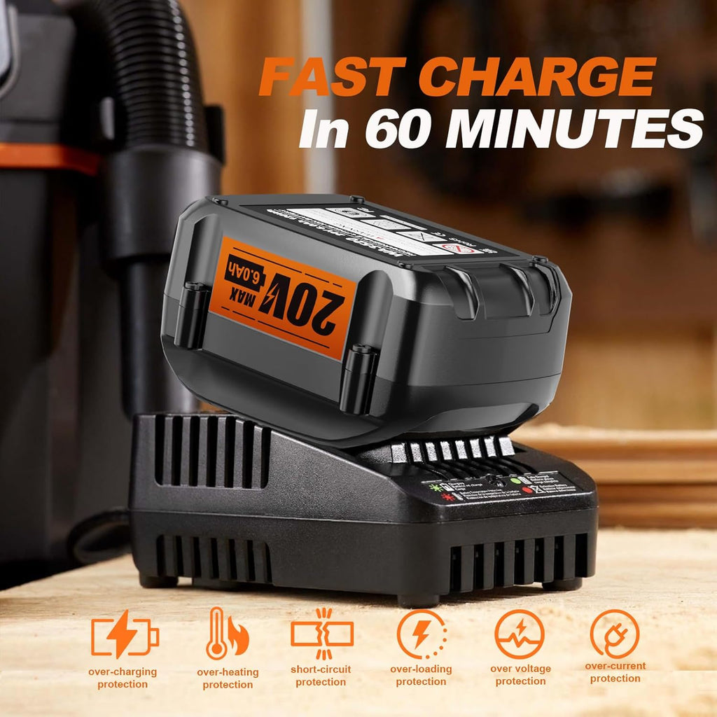 20V 6.0Ah Battery W252