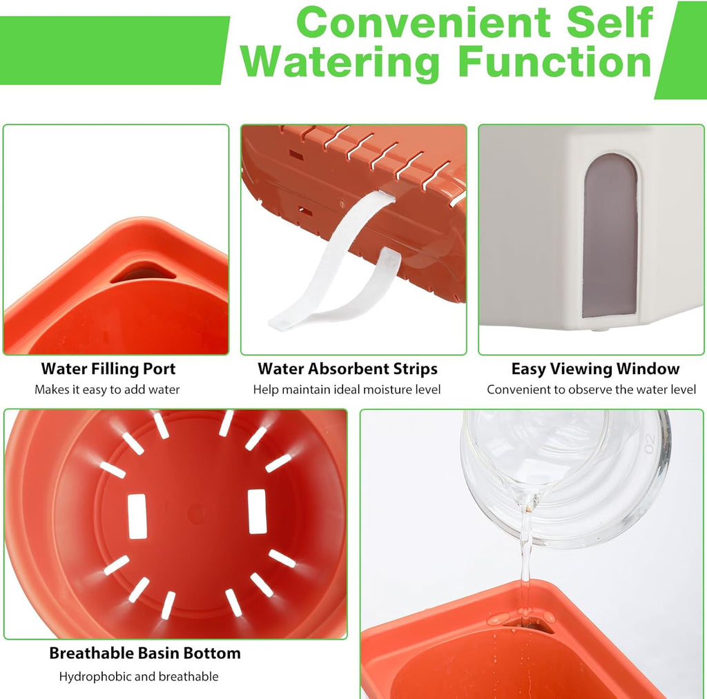 9 Set Self Watering Window Planter Box K3629