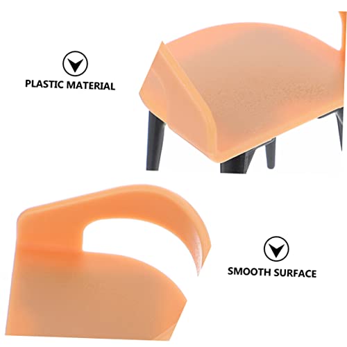 4pcs Mini Simulation Chair Fairy Garden Furniture Scene Model Dining Table Accessories Plastic Old Fashioned P589