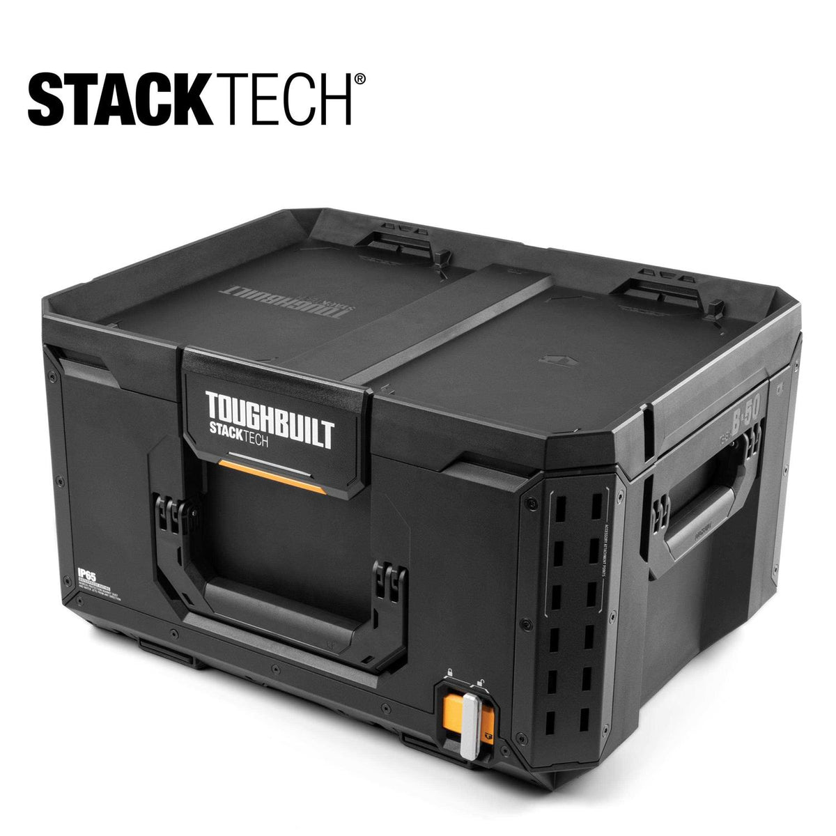 Large 21-in Black Plastic Lockable Tool Box M446757