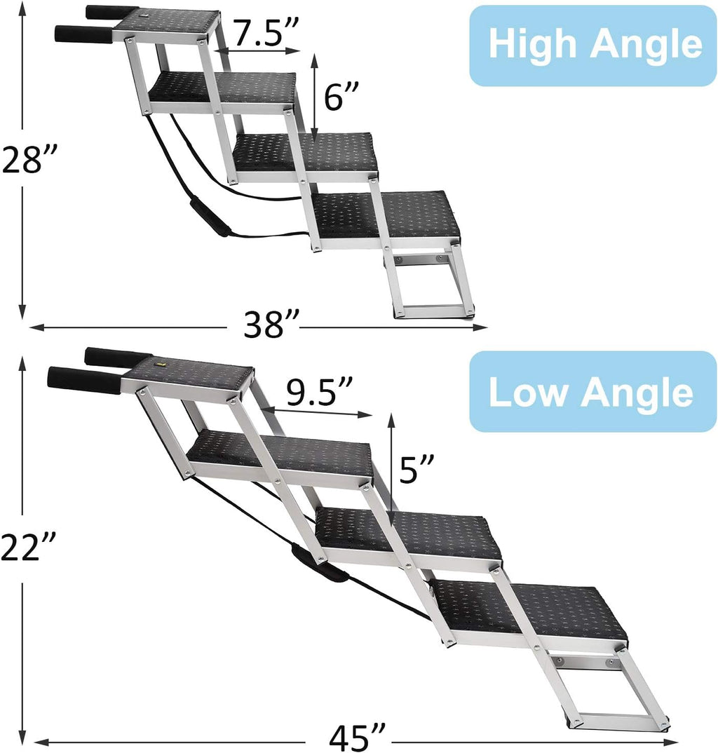 Folding 6 Steps Pet Dog Car Stairs X293735