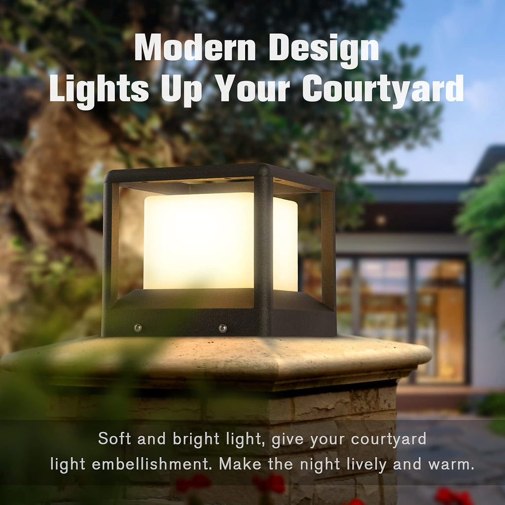 Solar Post Cap Light 3000K IP65 Waterproof F8029
