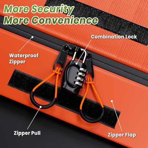 Orange Car Rooftop Cargo Bag D117
