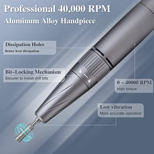 Gray Electric Nail Drill Machine I2727