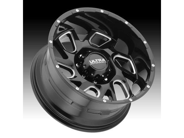 Black Milled 20x10 6x135 -25mm M343667