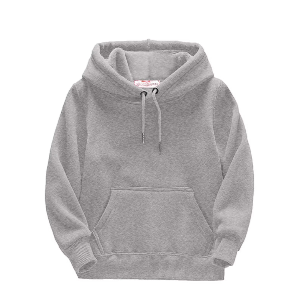 Grey Kids Hooded Pullover Sweatshirt X345378