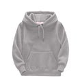 Grey Kids Hooded Pullover Sweatshirt X345378