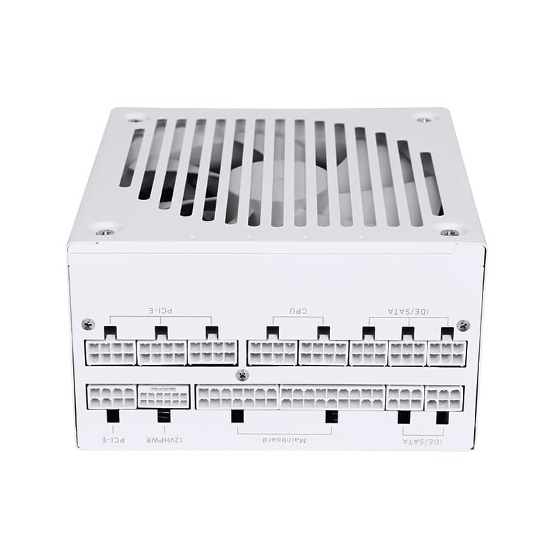 850w White ATX 3.0 PCIE 5.0 80Plus Platinum Full Modular Power Supply L6841