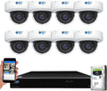 16 Channel 4K PoE IP Security Camera System with 8 Dome Cameras V805