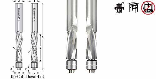 Solid Carbide Spiral 1/2 Dia x 1/2 Shank Router Bit O3907