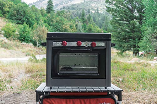 Stainless Steel Charcoal Gray Outdoor Camp Oven U998333