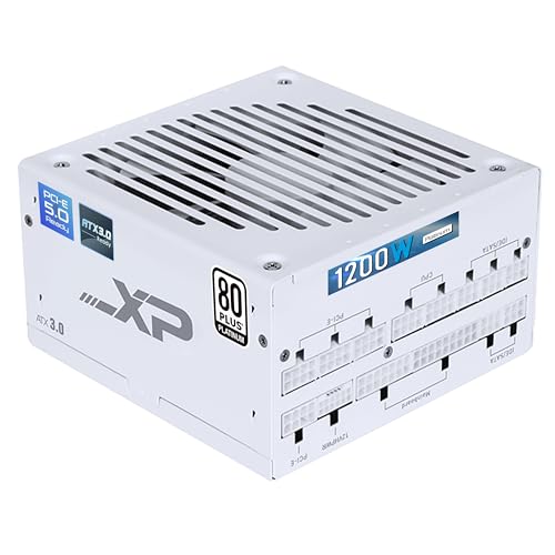 850w White ATX 3.0 PCIE 5.0 80Plus Platinum Full Modular Power Supply L6841
