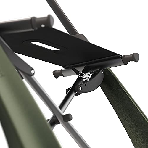 Carbon Overland All Terrain rollator with Big Pneumatic Wheels Foldable with seat Defender Green C474002