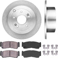 302 mm 5 Lug Brake Disc Rotors + Ceramic Brake Pads + Clips G53460