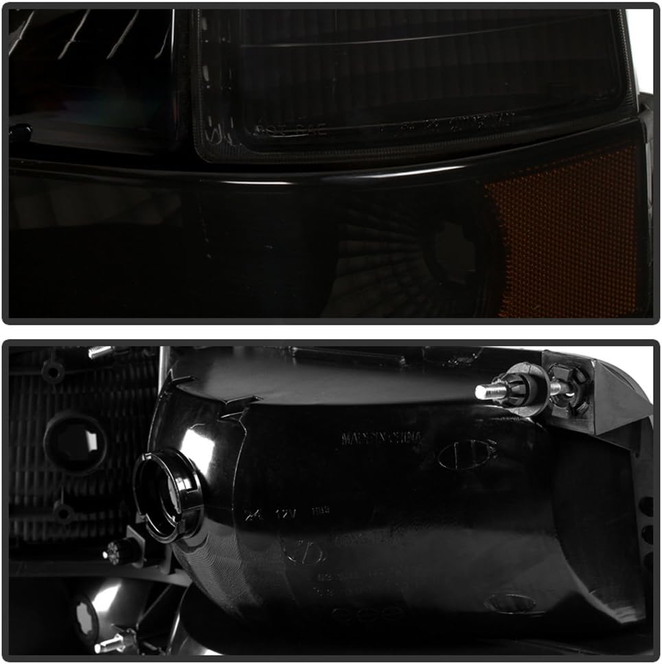 Black Smoked Headlights Bumper Corner Lamps E71169