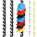 Reddish Brown Wooden Hat Rack with 10 Hooks I62148