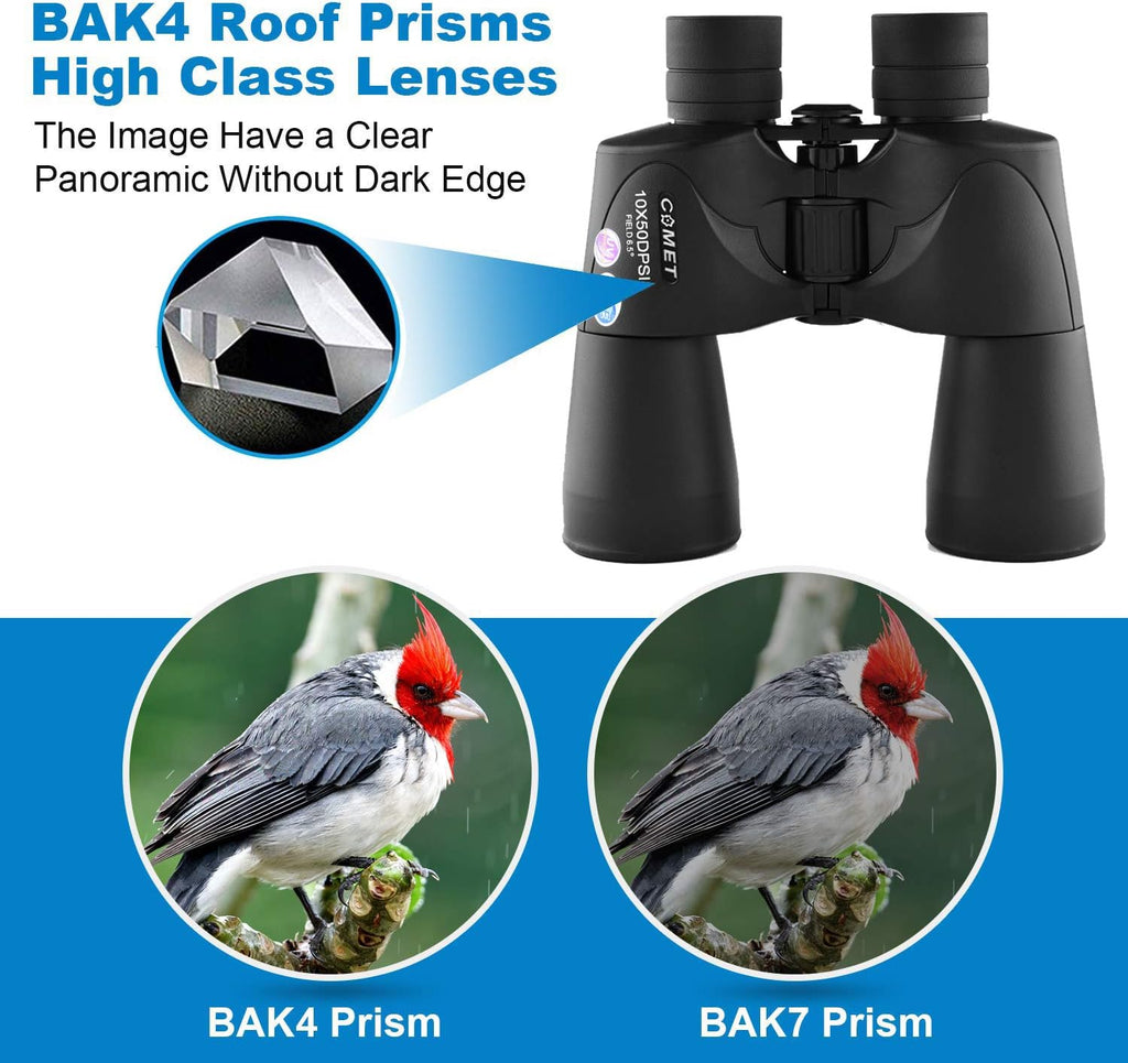 10x50 Waterproof Binoculars with Case and Strap K36614