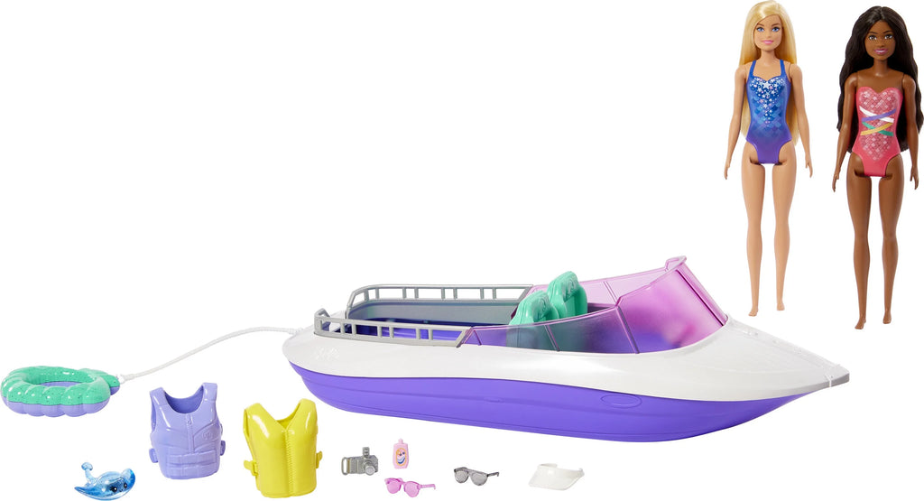Barbie Dolls with Boat Playset M46905