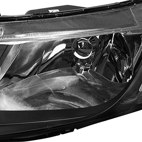 Black Headlights Lamps Pair X657