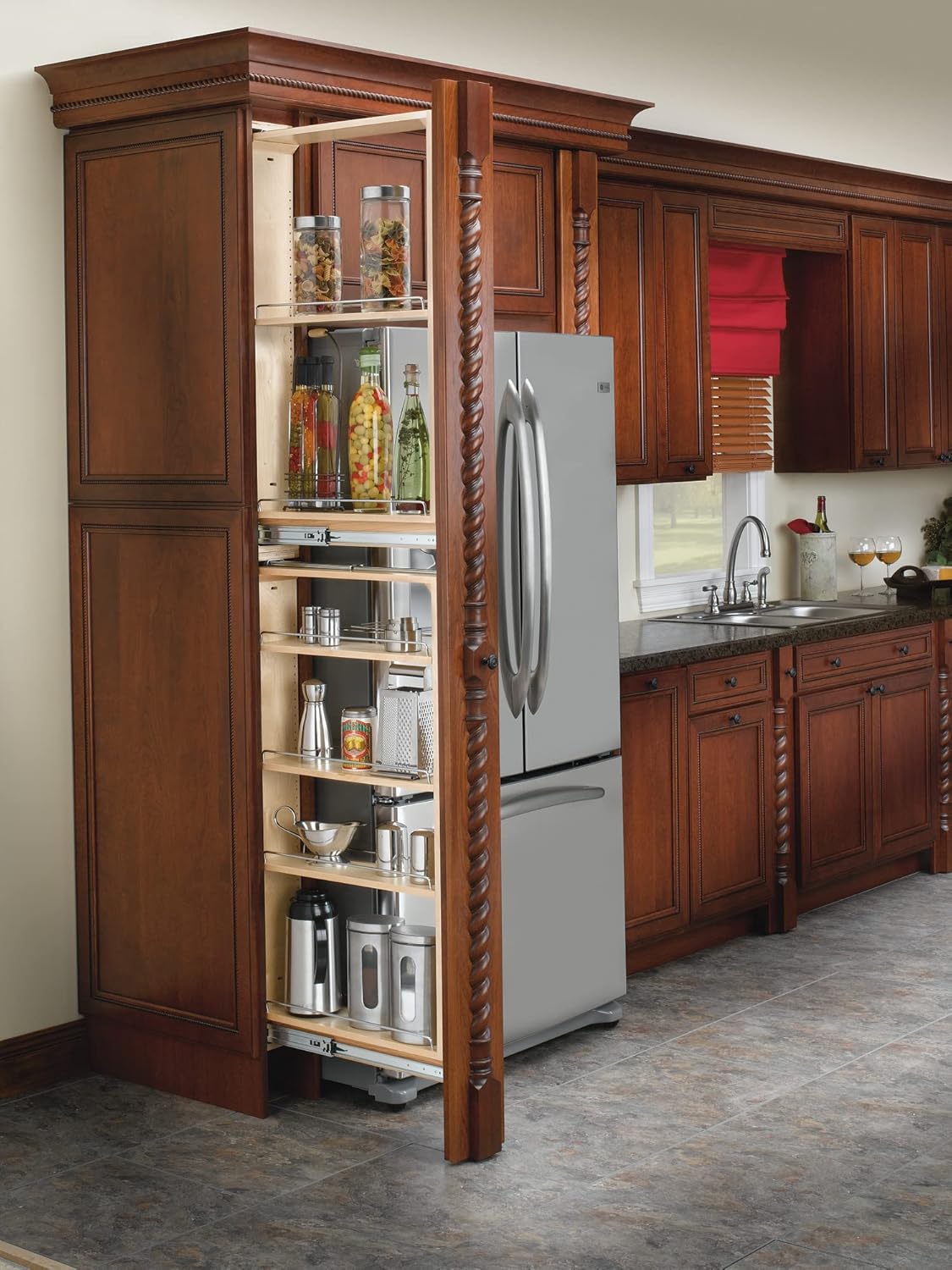 Wood Tall Filler Pull Out Organizer S878