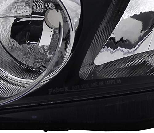 Black Headlights Lamps Pair X657