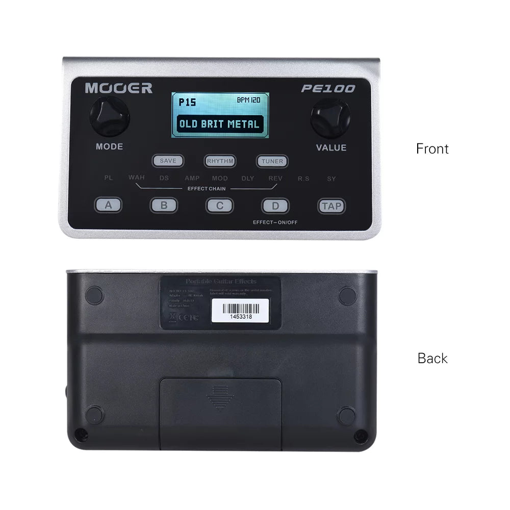 39 Effects 40 Drum Patterns Portable Multi-effects Guitar Pedal X9052