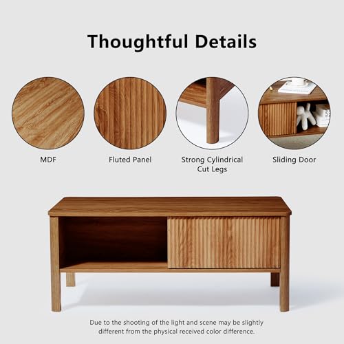 Black TV Stand and Coffee Table Set with Sliding Doors B278797